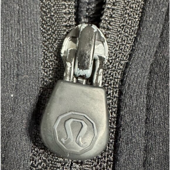 Lululemon Athletics Lulu Men XL Black Stretchy Zip-Up Jacket Collar Activewear - Picture 3 of 7
